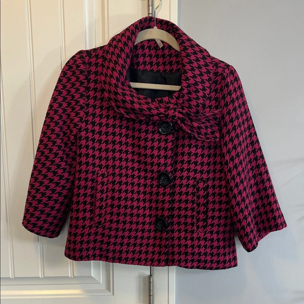 A‘gaci Pink and Black Croppe Jacket M - Picture 4 of 14